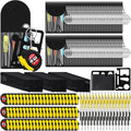 264 Pcs Mini Tape Screwdriver Keychain Set Christmas Men Gifts Bulk Adult Party Favors Multitool Pen Card Tool Measuring Keychains Stocking Christmas Stuffers for Men Dad (Yellow,Black)
