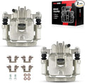 Torchbeam 2PCS Rear Driver and Passenger Side Brake Caliper for Honda 2003-2008 Pilot, Acura 2001-2006 MDX, Disc Brake Caliper Assembly with Bracket Replace #19B2675+19B2674