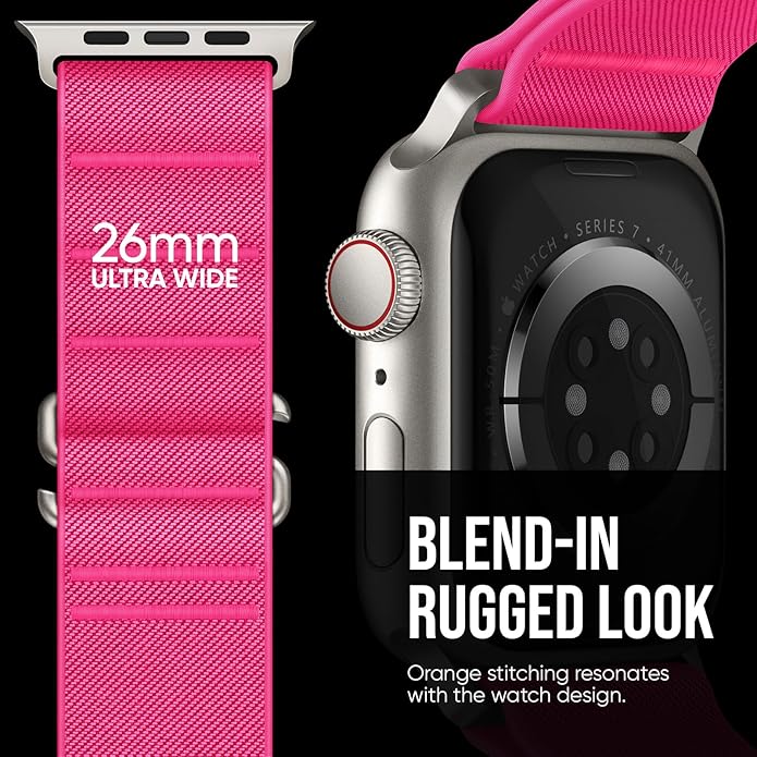 Suitisbest Sport Bands Compatible with Apple Watch Ultra Band 49mm 46mm 45mm 44mm 42mm 38mm 40mm 41mm Men Women, Stretchy Nylon Sport Loop Strap with S-Hook for iWatch Series 10 Ultra SE 9 8 7 6 5 4 3