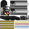 240 Pcs Mini Tape Screwdriver Keychain Set Christmas Men Gifts Bulk Adult Party Favors Multitool Pen Card Tool Measuring Keychains Stocking Christmas Stuffers for Men Dad (Red,Yellow,Blue)