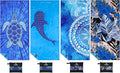 4 Pack Microfiber Lightweight Thin Beach Towel Sand Free Quick Dry Super Absorbent Large Towels for Swimming Pool Yoga Gym Travel Vacation Beach Accessories Essentials for Adults