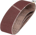 HARFINGTON 3 x 24 Inch Sanding Belts, 10 Pcs 80 Grits Aluminum Oxide Abrasive Belt Sander File Belt for Woodworking, Metal Polishing, Knife Sharpener
