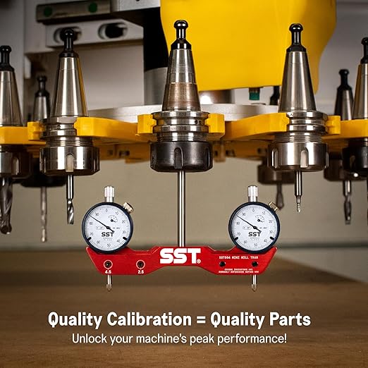 SST - Mini Mill & Lathe Tramming System - Tram, Align, & Square for Machine Calibration - For Angular Misalignment - Precise & Powerful - 0.001” Dial Indicators - Designed in the USA
