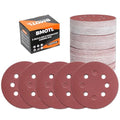 100Pcs 320 Grit Sanding Discs 5 Inch 8 Hole: Woodworking/Metalworking Round Fine Hook and Loop Sandpaper for Random Orbital Sander