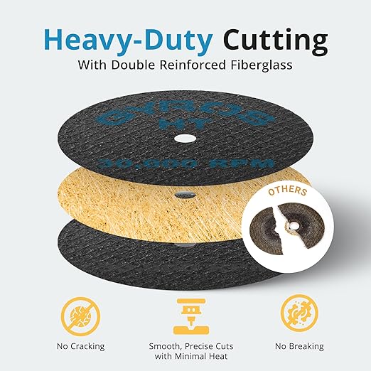 Gyros HT 11-32208/12 Fiberglass Reinforced Cut Off Wheel, 2-Inch Diameter, 12-Pack by Gyros