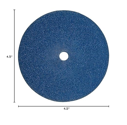 CS Unitec 80909 FIX Disc with Hook & Loop Fasterning, Zirconium, 4-1/2" Diameter, 120 Grit, (Pack of 50)