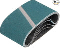 HARFINGTON 3-1/2 x 15-1/2 Inch Sanding Belts, 15 Pcs 80 Grit Zirconia Abrasive Belt Sander File Belt for Woodworking, Metal Polishing, Knife Sharpener