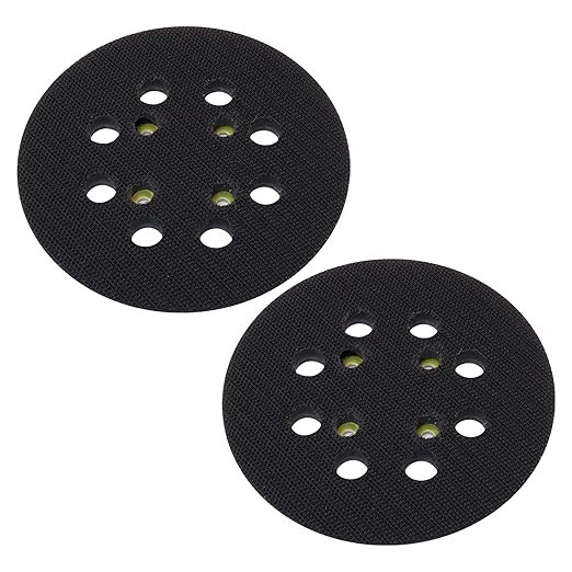5-Inch Sander Replacement Pad, Hook and Loop Sanding Pad Compatible with Ryobi RS290, RS241, RS280, RS281VS, P411 Random Orbit Sander, 2-Pack