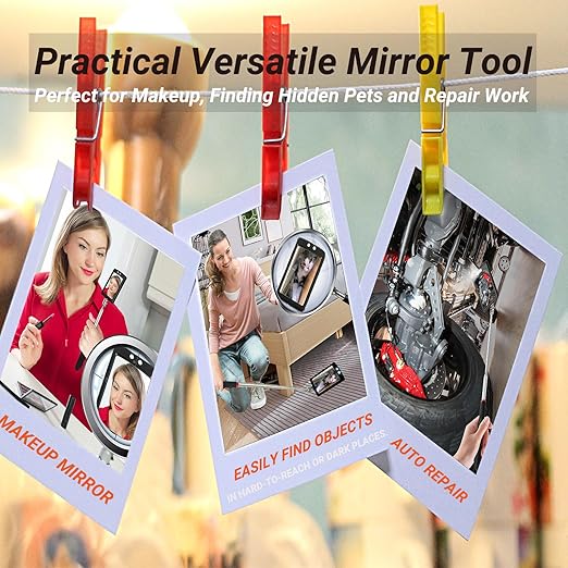 HERKING Mens Gifts for Him Telescoping Magnetic Pickup Tool with Telescoping Inspection Mirror, Unique Fathers Day Gifts for Men, Dad, Husband Boyfriend Birthday Gifts