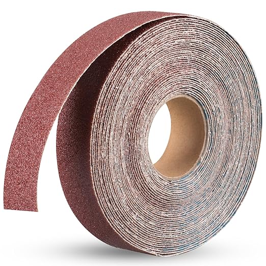 100 Grit Continuous Sandpaper Roll,1" x 32.9 Feet Emery Cloth Roll for Metalworking, Home Improvement, Sanding Automotive Plumbing