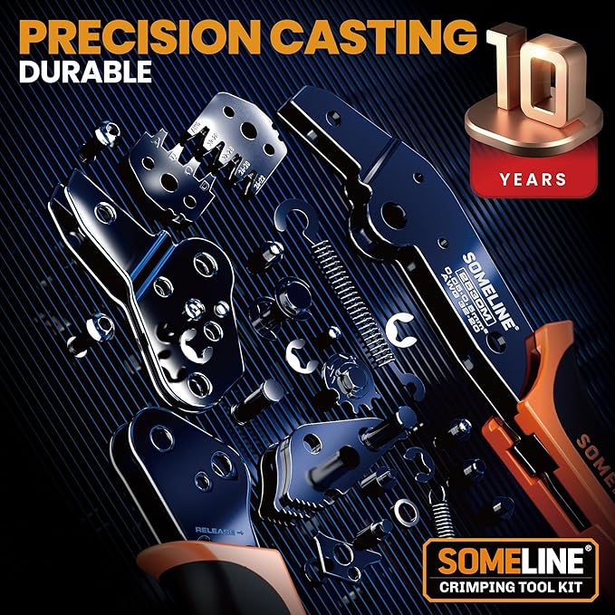 SOMELINE Crimp Tool Connector Kit, 27 Types, 32-20 AWG Crimper, JST-XH/SM/SYP 2.5mm and Du Pont 2.54mm Connector kit, Crimping Pliers for JST, Du pont, KF2510, Molex, AMP EI Series