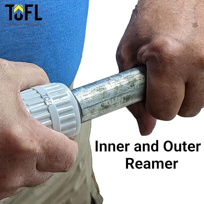 Stainless Steel Pipe Reamer Tool- Hard Metal Reamer Remove Burs From Your Pipes From TOFL