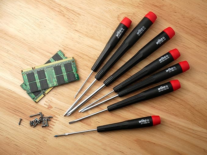 Wiha 26197 7 Piece Precision Slotted and Phillips Screwdriver Set