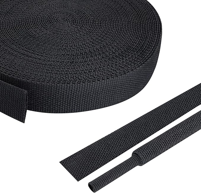 2:1 Ratio Flat Heat Shrinkable Braided Sleeving,Electrical Insulating Tubing,Durable Automotive Fabric Harness Shrinking Sheath (1/2"-42ft)