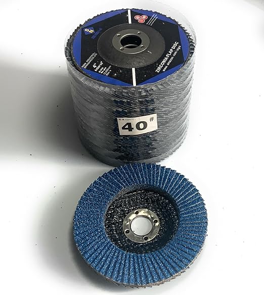SIGNI 4" x 5/8" Premium Zirconia Flap Discs T27 10-Pack (Grit 40#)