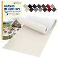 Canvas Repair Tape, 3.2 x 63 Inch Waterproof Heavy Duty Fabric Tape for Furniture, Self Adhesive Canvas Repair Patches for Boat Covers, Sofas, Tents, Louge Chairs, Canopy, Awning Ivory White