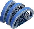 1/2 x 12 Inch Knife Sharpener Sanding Belts, 80 Coarse Grit Zirconia Replacement Sharpening Belt Kit for Official Work Sharp (WSKTS & WSKTS-KT/Mk.1 & Mk.2) Knife & Tool Sharpener, 30 Pcs