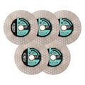 Tile Blade 4.5"/115mm - 5pcs Diamond Saw Blade Hexagon Design for Cutting and Grinding Granite Marble Ceramic Porcelain Tile,Arbor 7/8"-5/8"