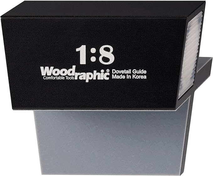 Dovetail Saw Guide – 1:8 Angle for Hard Wood – CNC Machined Magnetic Layout Tool for Accurate Joinery, Marking Lines, and Hand-Cut Woodworking Projects
