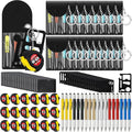 72 Pcs Mini Tape Screwdriver Keychain Set Christmas Men Gifts Bulk Adult Party Favors Multitool Pen Card Tool Measuring Keychains Stocking Christmas Stuffers for Men Dad (Multicolor)