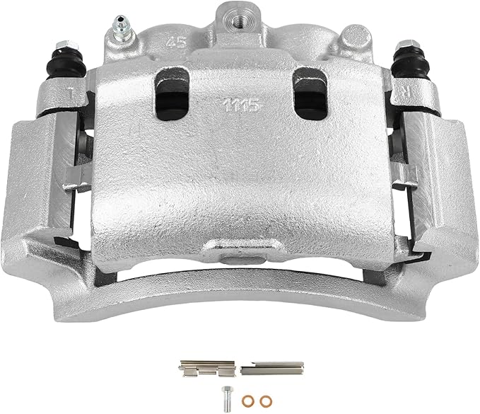SCITOO 18B4749 Rear Left Disc Brake Caliper w/Bracket Fit For Ford For E-150 2007,For Ford For E-250 Econoline 2001-2002,For Ford For E-350 Super Duty 1999-2007, Double Pistons