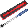 1/2-Inch Drive Click Torque Wrench, Torque Wrench 1/2 Drive 10-160FT.LB/13.6-217N.M with a XIPE Storage Tray, Blue
