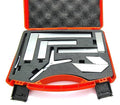 A.D. International New Starter Engineer Kit (Try Squares, Center Squares, Carbide Scriber Pen, & Y Center Finder) Supplied with Plastic Case