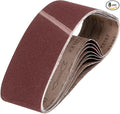 HARFINGTON 3 x 24 Inch Sanding Belts, 8 Pcs 150 Grits Aluminum Oxide Abrasive Belt Sander File Belt for Woodworking, Metal Polishing, Knife Sharpener