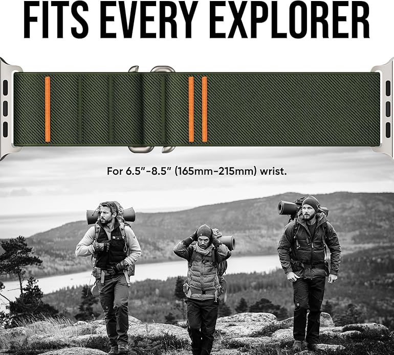 Suitisbest Sport Bands Compatible with Apple Watch Ultra Band 49mm 46mm 45mm 44mm 42mm 38mm 40mm 41mm Men Women, Stretchy Nylon Sport Loop Strap with S-Hook for iWatch Series 10 Ultra SE 9 8 7 6 5 4 3