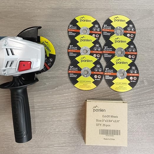 25 PCS 3" x3/64x3/8 Cut Off Wheels for Metal, Thin Cutting Discs,Fits Any Angle Grinder or Power Air Tool