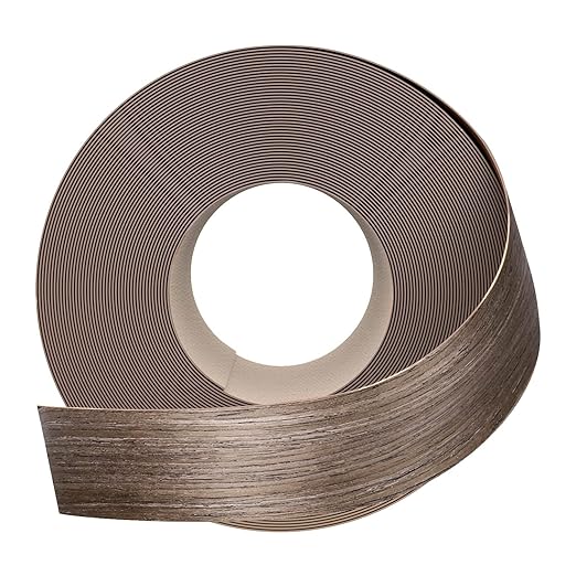 GSCIT Club Walnut Edge Banding, 3 inch x 50ft roll of Veneer Edge Banding - Pre-glued Flexible, Real Wood Tape for Cabinet Repair & Furniture Restoration