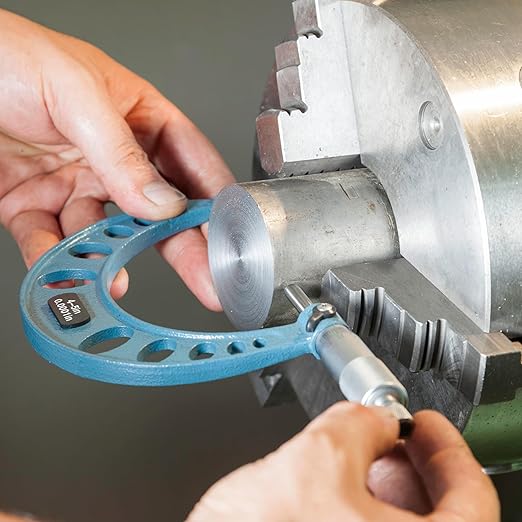 HFS(R) 3-4" Outside Micrometer with 0.0001" Accuracy, Carbide Anvil and Laser-Etched Scale