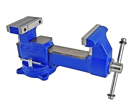 Yost Vises 855-D2 Industrial Grade Reversible Vise, 5.5", Blue