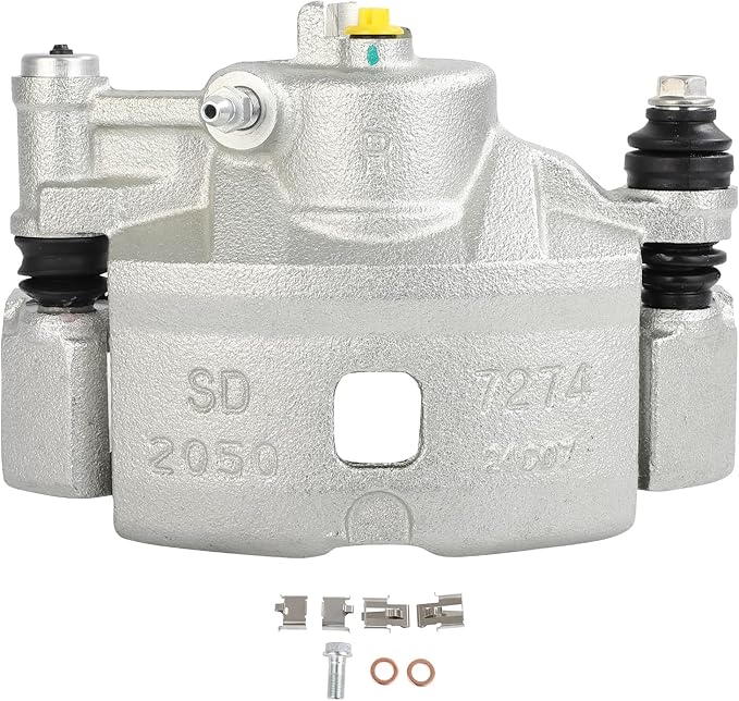 cciyu Front Right Brake Caliper Assembly w/Bracket 19B1379 1990-2000 For Honda For Civic,1993-1997 For Honda For Civic del Sol,1990-1991 For Honda For CRX