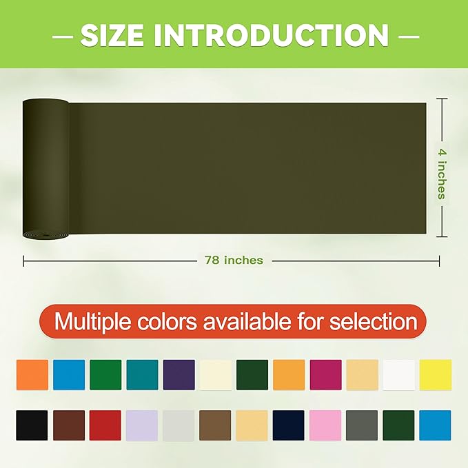 Awning Repair Tape,Tent Patch kit,Waterproof Repair Tape kit of RV Awning,Boat Covers,Canvas,Vinyl Fabric,Tarp,Sail-4x78in（Army Green）