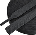 50% Ratio Heat Shrink Automotive Wire Loom Shrinkable Braided Sleeving Fabric Shrink Tubing Wear-Resistant Woven Wire Sheathing(1/2"-18ft)