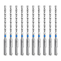 toolant Masonry Drill Bit,SDS Plus Rotary Hammer Drill Bits Set for 1/4" x6inch 10pcs,Carbide Tipped 2-Cutter for Concrete,Masonry and Brick