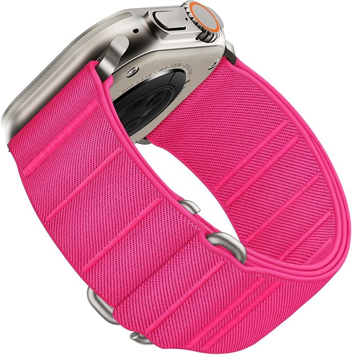 Suitisbest Sport Bands Compatible with Apple Watch Ultra Band 49mm 46mm 45mm 44mm 42mm 38mm 40mm 41mm Men Women, Stretchy Nylon Sport Loop Strap with S-Hook for iWatch Series 10 Ultra SE 9 8 7 6 5 4 3