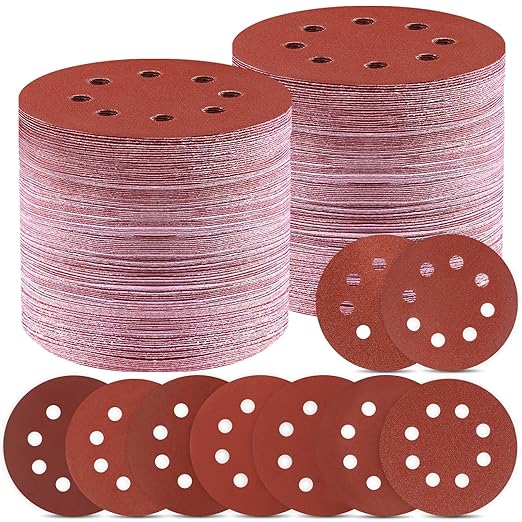 150 PCS 5 Inch Sanding Discs, Premium Orbital Sander Pads in 9 Different Grits - 40 80 120 180 240 320 400 600 800 Grit Hook and Loop Sandpaper for Random Orbital Sander