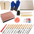 Wood Carving Kit, with Wooden Case, 25 Wood Carving Tools, Wood Carving Kit, Wood Carving Set, Wood Carving Tool Set, Wood Carving Kit for Beginners and Professionals, Carving Tools, 25 Piece Kit