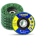LAIWOO Strip Discs Stripping Wheel for Angle Grinder 4'' x 5/8'', Rust Remover Wheel Abrasive Disc Clean and Remove Paint Coating Rust Welds Oxidation (5 Pack)