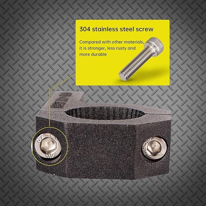 Tube Clamps - 4Pack,Cross Bar Clamp 1.125",1.25",1.5 inch,Roll Cage Clamp for Bar Diameter 1-1/8", 1-1/4",1-1/2" Mounting Bracket, Motorcycle Crash Bar Led pod Light Mount(28/32/38mm Clamp)