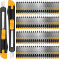 300 Pcs Box Cutters Retractable Utility Knife Office Supplies 9mm Wide Blade Cutter Compact Razor Knife for Home Use(Black)