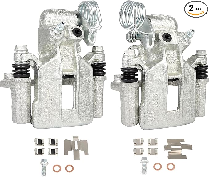 SCITOO 18B4825 18B4824 Rear Left & Right Disc Brake Calipers Assembly w/Bracket For Ford For Mustang 1999-2004