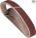 10 Pcs Sanding Belts 2 x 27 Inch 80 Grit Aluminum Oxide Abrasive Sandpaper for Belt Sander Metal Grinding Wood Working Weld Rust Removal