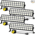 4Pack 100W Shop Lights, 11000LM 6000K Daylight White Super Brighter LED, IP66 Waterproof Garage Light with 1.8M/6FT Cord for Workshop Workbench Garage Yard Warehouse