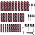 165pcs Rotary Tool Sanding Drums 400 grit,Sanding Drum Sander Bits Bands for Drill Accessories