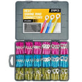270PCS Marine Grade Heat Shrink Wire Connectors-Electrical Connectors Kit of Tinned Red Copper,Crimp Insulated Ring Fork Spade Butt Splice AWG22-16 16-14 12-10 Gauge (270Pcs Kit, AWG 22-10)