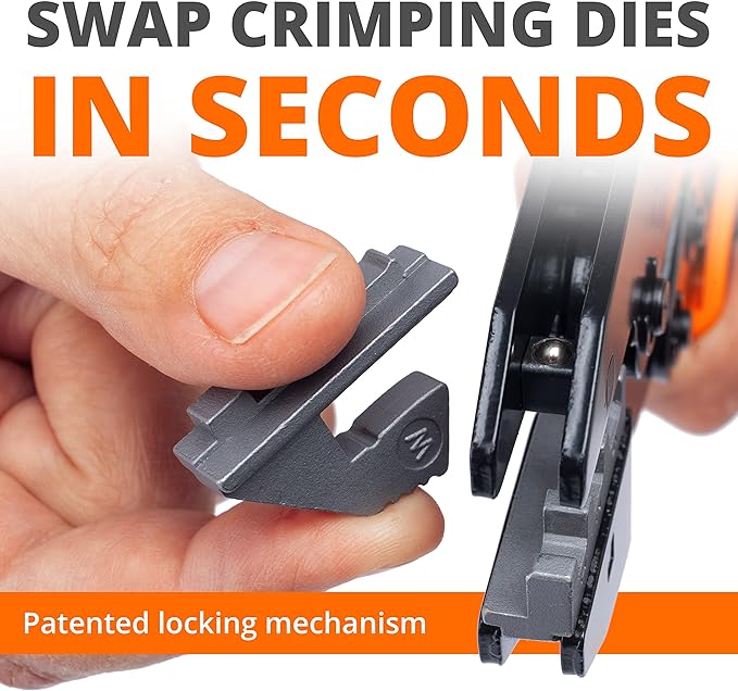 Wirefy Crimping Tool Set 5 PCS - Ratcheting Wire Crimper - For Heat Shrink, Nylon, Non-Insulated Connectors, Ferrule Terminals