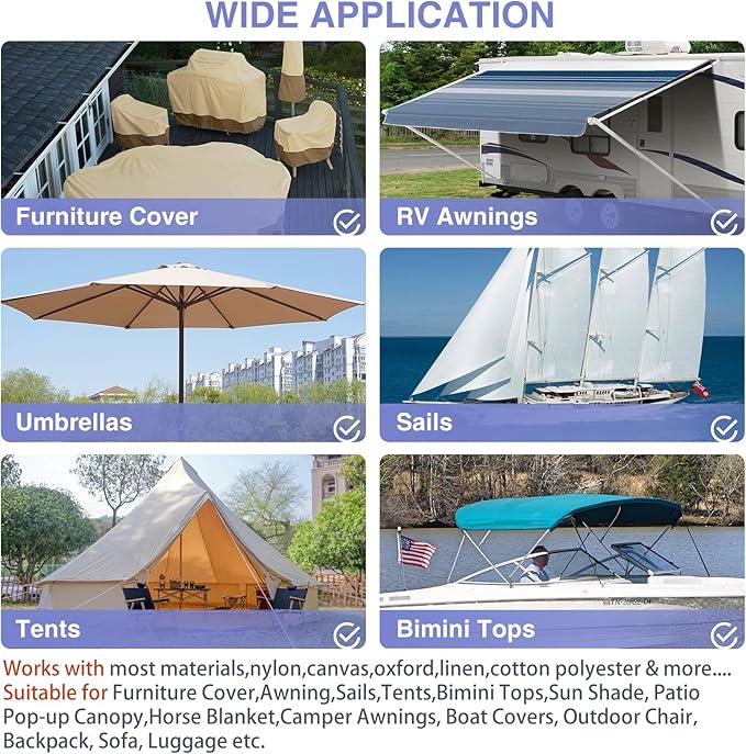 Canvas Repair Patch 9×11 Inch 3Pcs Waterproof Self-Adhesive Fabric Repair Patch for Tents,Boat Cover,Pop Up Canopy,Patio,Bags,Car Seats,Sofas,Furniture Cover(Dark Blue)
